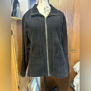 Women's Black Corduroy Jacket Size L